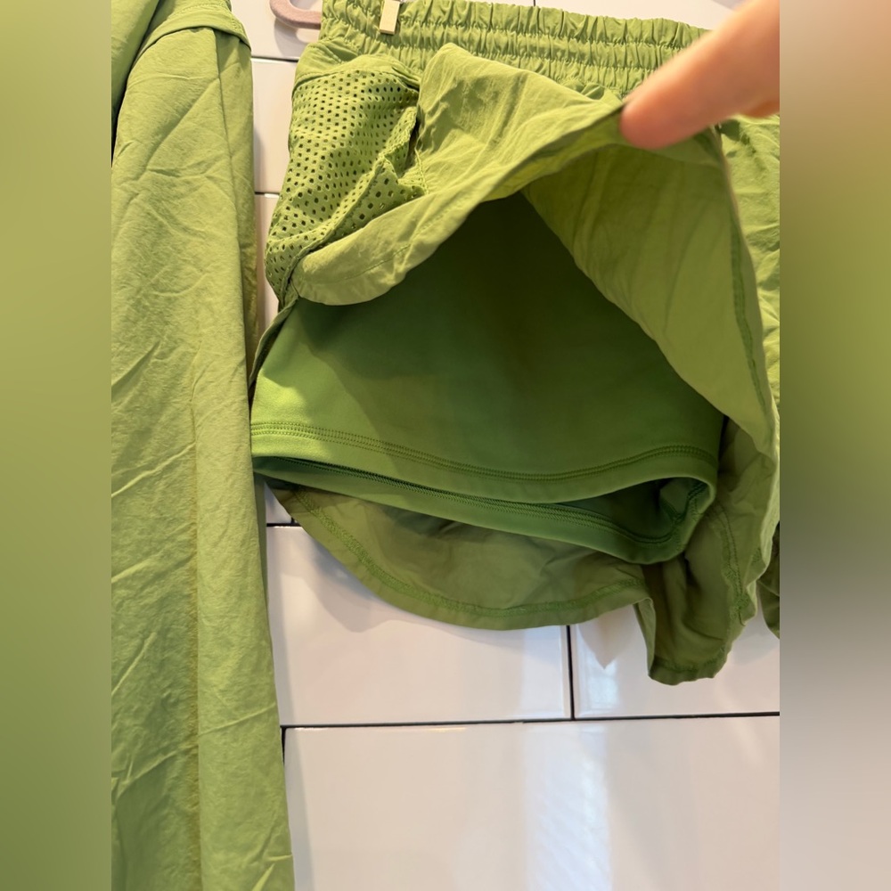 Spiritual Gangster Bridgette Hybrid Zip Vest/Jacket & Shorts - Cactus Green L - Picture 7 of 11